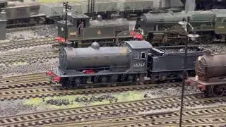 Eastern locos moving off and on shed