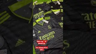 Real Madrid 3rd 22/23 Authentic Fan version/ futballgear/ imported jerseys in india