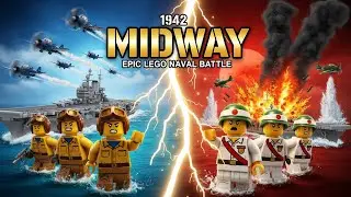 LEGO WW2 Battle of Midway 1942 | Epic Naval Air Combat | Pacific War Turning Point | Stop Motion