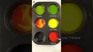 Color mixing 21 || Primary liquid color mixing ASMR. #colormixing #mixedcolors #relaxing #asmr