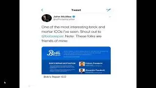Bob's Repair ICO Review-Recommended John McAfee(Top 3 ICO of jan 2018)