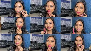 Pink lipstick swatches for Indian skintone | Brown girl | dusky deep skintones | best pink lipsticks