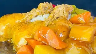 Chicken legs stew with rice / Angkor asmr eating show / no talking, what&rsquo;s a food!!