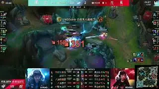 LPL LNG Doinb Quadra kill Zeri (AL vs LNG)