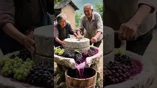 RuralBeauty  #SlowLiving   #NatureLovers  #OldTraditions  #FruitGrinding #VillageAesthetic