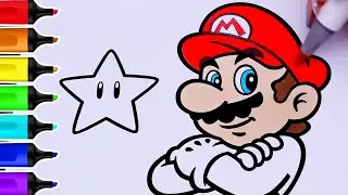 Super Mario Superstar Satisfying Coloring Video | Ohuhu Art Markers @ohuhuart_official