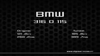 BMW F30 316D 115cv Reprogrammation Moteur @ 186cv Digiservices Paris 77 Dyno