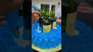 wine 🍷🍷 bottle design cake 🍰🍰 || #cakedesign #desi #trending #birthday