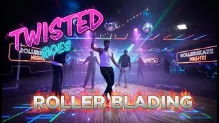 Twisted Going Roller Bladeing