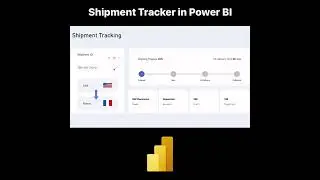 ✅ Shipment Tracker app in Power BI. #powerbi #powerplatform #powerapps #powerauromate