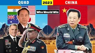 China vs QUAD Land Military Power Comparison 2023 | Who Would Win