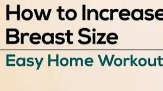 BREAST SIZE INCREASE EXERCISE AT HOME...