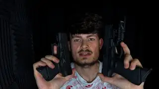 ASMR Intense Gun Sounds Dual Glocks Glock 26 & Glock 17 Tapping Whispering Relaxing Sounds Triggers
