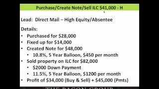 5-Structuring Offers ($41,000 Purchase, Note & Sell ILC