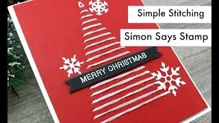 Stitching Tree Christmas Card | Fun & Festive | Simon Says Stamp
