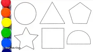 Shapes drawing for kids, Learn 2d shapes, colors for toddlers | Preschool Learning,Educational video