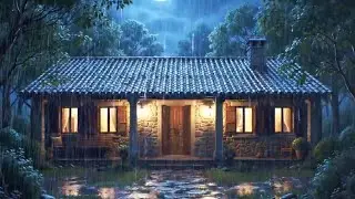 Quiet Night Rain Soundscape | Gentle Rainfall Ambience for Sleep & Enjoying a Calm Night Atmosphere