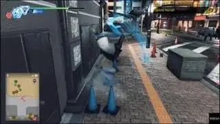 Full air juggle combo (10 hit combo)