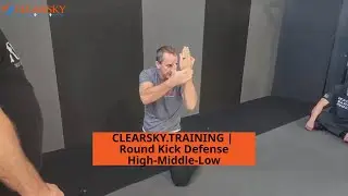 Round Kick Defenses Vs. High - Middle - Low | Online Self Defense Training