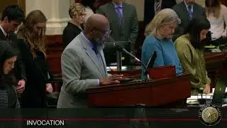Pastor Dr. Charles Moody Jr , The Rock  Church, Austin, delivers an invocation