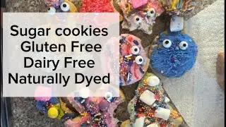 Gluten-Free, Dairy-Free Sugar Cookies with Naturally Dyed Icing 🌈 (No Food Dyes!)