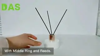 Custom Opal Glass Reed Diffuser Bottle | Porcelain white - Das Packing