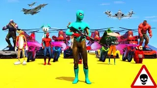 Spiderman Shoots Down Enemy's Incluiding Superheros | Crazy Spiderman Chaos Live