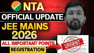 📢JEE 2026 Registration Started! | Form Filling | Exam Date, Pattern & Percentile Calculation Explain