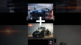 Incredible SuperCar Tractor Fusion Ideas #bugatti #lamborghini #car #tractor #shortsfeed #shorts #ai