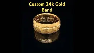 Custom 24k Gold Band #jewelry #ring #diamondsetter #engagementring