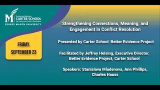 Strengthening Connections, Meaning, and Engagement in Conflict Resolution