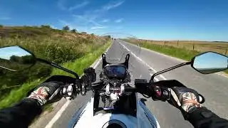 Motorcycle 'B' road ride on the Triumph Tiger.  Following the B6478