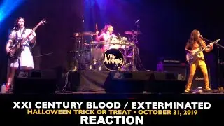 Musicians REACT to The Warning: XXI Century Blood, Exterminated (Halloween 2019)