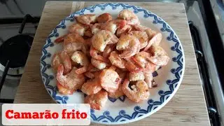 CAMARÃO FRITO FÁCIL E RÁPIDO | CROCANTE E MUITO SABOROSO | Fiz com camarão congelado