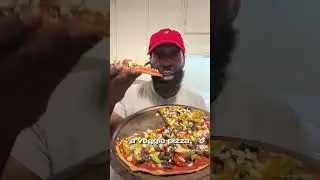 How To Make A Homemade Veggie Pizza #pizzarecipe #plantbasedcooking #veganrecipes #healthandwellness