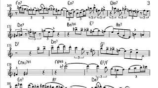 Jerry Bergonzi solo transcription on 
