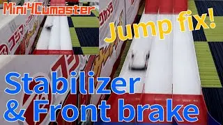 【Mini4WD】Jump correction by changing the stabilizer! Front bumper setting!【Mini4Cumaster】