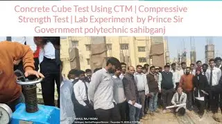 Concrete Cube Test Using CTM | Compressive Strength Test | civil Lab Experiments by Prince Sir 