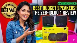 ZEBRONICS Igloo 1, 2.0 Speakers For PC And Laptop Unboxing And Testing Review
