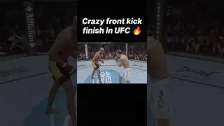 Crazy front kick finishes in UFC 🤯 #mma #ufc