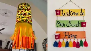3 Amazing Home Decoration Ideas _ Waste cardboard using craft for wall decor _ Room decor 