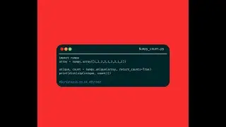 Python Numpy - Count instances of items in Numpy array