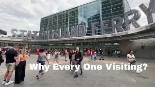 Staten Island Ferry NYC &ndash; 4K Stroll with Stunning Skyline Views | Relaxing Ferry Ride 2025