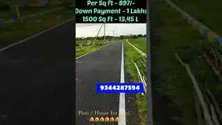 Ponneri City LoW Budget DTCP RERA Approved Bank Loan Villa Plots for sale