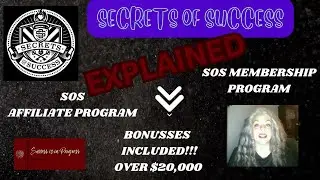 Secrets of Success Explained with BONUSES!!! (Membership benefits including Affiliate opportunity!)
