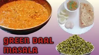 GREEN DAAL MASALA yummy and healthy for breakfast. Best with rice and paratha.