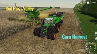 FS19 Episode 5 Red River Valley Harvesting Corn With Courseplay