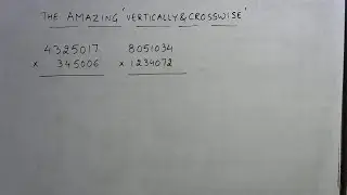 Magic of 'Vertically & Crosswise'