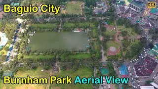 Baguio City Burnham Park & City Hall Aerial View under Lockdown