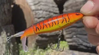 How does a fishing lure burn? (WOBBLER)